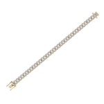 Load image into Gallery viewer, Chain diamond bracelet in white gold with white diamonds of 3.17 ct in weight
